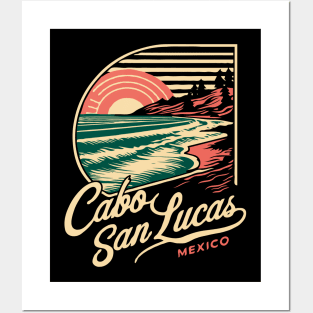 Cabo San Lucas Beach, Mexico. Retro Posters and Art